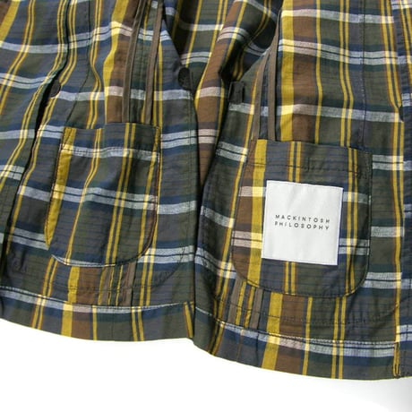 MACKINTOSH PHILOSOPHY ／ マッキントッシュフィロソフィー　軽量 アンコンジャケット マドラスチェック ｜ 春夏　（No.301557）