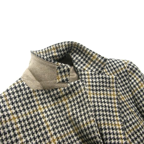 BEAMS F × HARRIS TWEED ／ ビームスF × ハリスツイード　ハウンドトゥースチェック ジャケット 日本製 ｜ 秋冬　（No.370217）