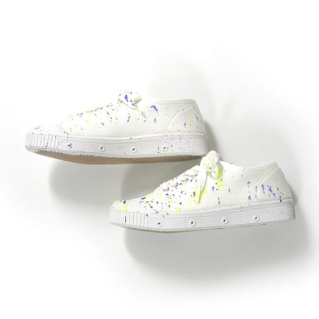 Spring Court × BEAMS LIGHTS ／ スプリングコート × ビームスライツ　G2 CANVAS スプラッシュペイント スニーカー スペイン製 40 ｜ オールシーズン