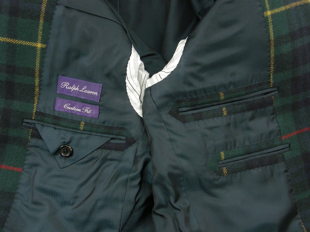 【RALPHLAUREN】最高級ラインパープルレーベルロングテーラードジャケット Ralph Lauren Purple Label ／ ラルフローレン パープルレーベル