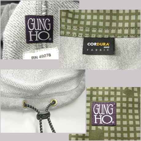 GUNG HO × CORDURA ／ ガンホー コーデュラ　パーカー スウェット フーディー RANGLAN PULL HOODIE グレー ｜ 春 秋冬　（No.351920）