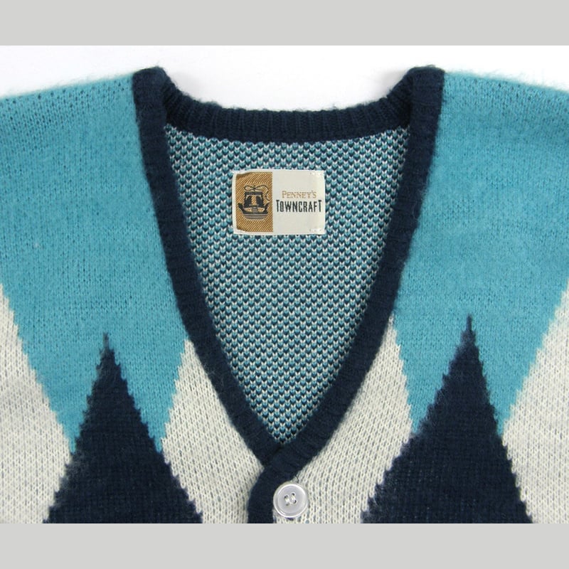 PENNEY'S TOWNCRAFT ダイヤモンドカーディガン PENNEY'S TOWNCRAFT