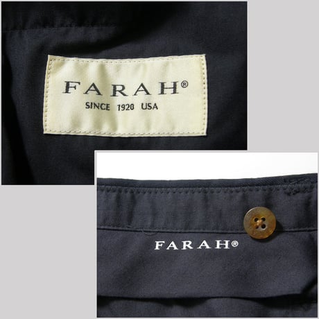 FARAH × JOURNAL STANDARD ／ ファーラー × ジャーナルスタンダード　ツータック ワイド テーパード パンツ トラウザーズ ネイビー ｜ オールシーズン　（No.370508）