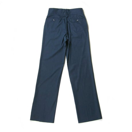 VIGANO × International Gallery BEAMS ／ ヴィガーノ　超 ストレッチ ハイウエスト スラックス パンツ イタリア製 ネイビー ｜ 春夏