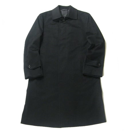 D'URBAN × Loro Piana ／ ダーバン × ロロピアーナ　カシミヤ ステンカラーコート 日本製 ブラック レナウン ｜ 秋冬　（No.321652）