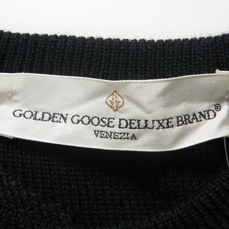 GOLDEN GOOSE DELUXE BRAND ／ ゴールデングース　ウール ニット イタリア製 セーター ゼブラ ブラック グレー ｜ 秋冬　（No.301281）