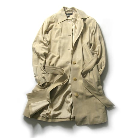 RALPH LAUREN BLACK LABEL ／ ラルフローレン ブラックレーベル　羊革 ヌバックレザー コート USA製 ベージュ ｜ 秋冬　（No.271257）