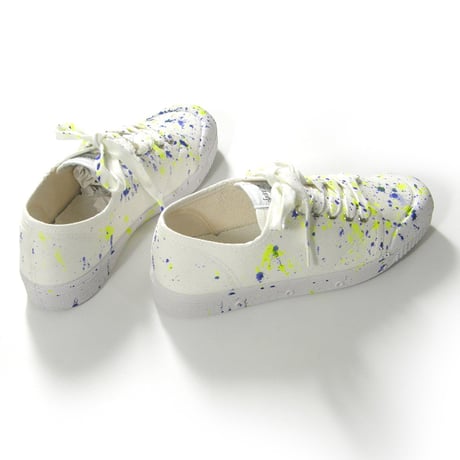 Spring Court × BEAMS LIGHTS ／ スプリングコート × ビームスライツ　G2 CANVAS スプラッシュペイント スニーカー スペイン製 40 ｜ オールシーズン