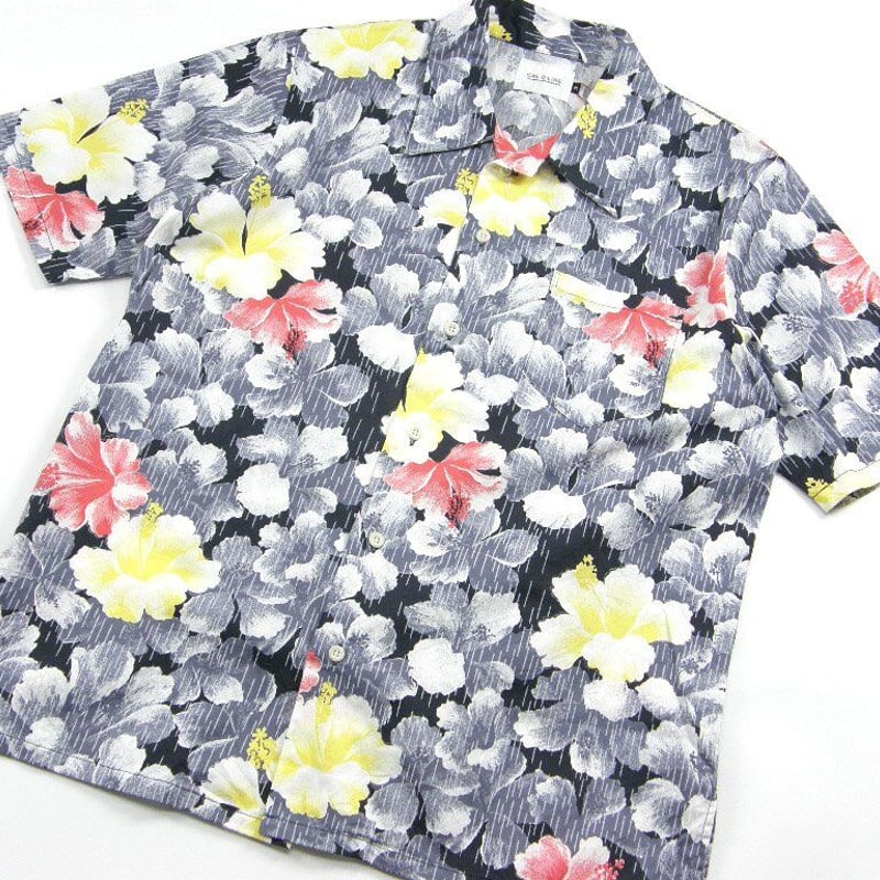 【50s~60s】 レーヨン オープンカラー アロハシャツ ギャバ 半袖 楽天市場】50s ヴィンテージ SEAWANEE 総柄 オープンカラー