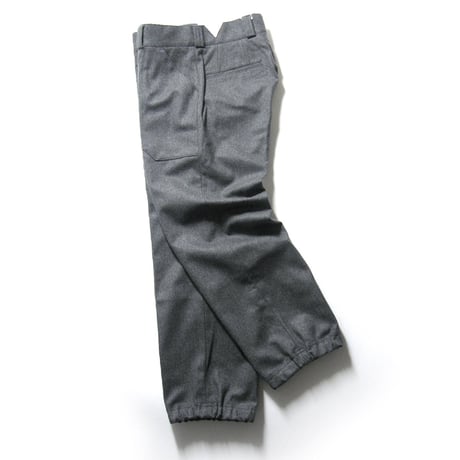 Tangent ／ タンジェント　尾州 ウール ライトメルトン ジョガーパンツ 日本製 スラックス トラウザーズ ミリタリー グレー ｜ 春 秋冬　（No.370216）
