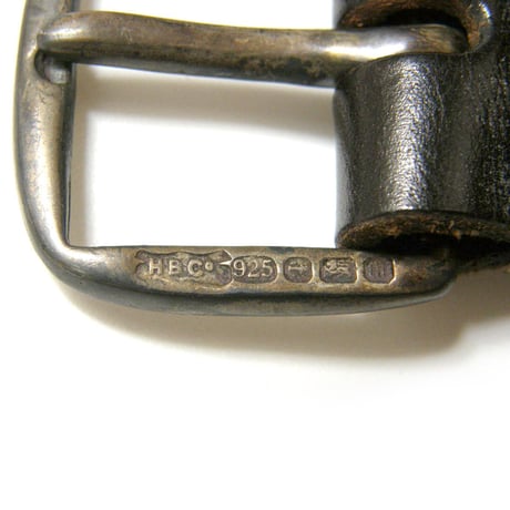 HALCYON BELT COMPANY ／ ハルシオンベルトカンパニー　ベルト 英国製 サドルレザー バーミンガム スターリングシルバー STERLING SILVER 925 ｜ オールシーズン