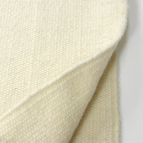 CENTINELA × Ron Herman ／ センチネラ × ロンハーマン　166×83cm ウール ラグマット ホワイト ｜ オールシーズン　（No.342228）