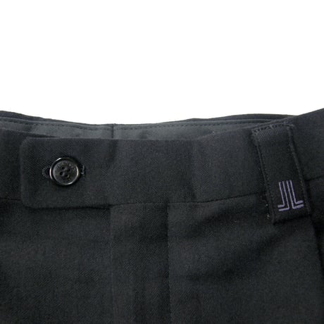 LANVIN COLLECTION ／ ランバン コレクション　ウール サキソニー トラウザーズ 日本製 スラックスパンツ ブラック ｜ 秋冬　（No.280169）