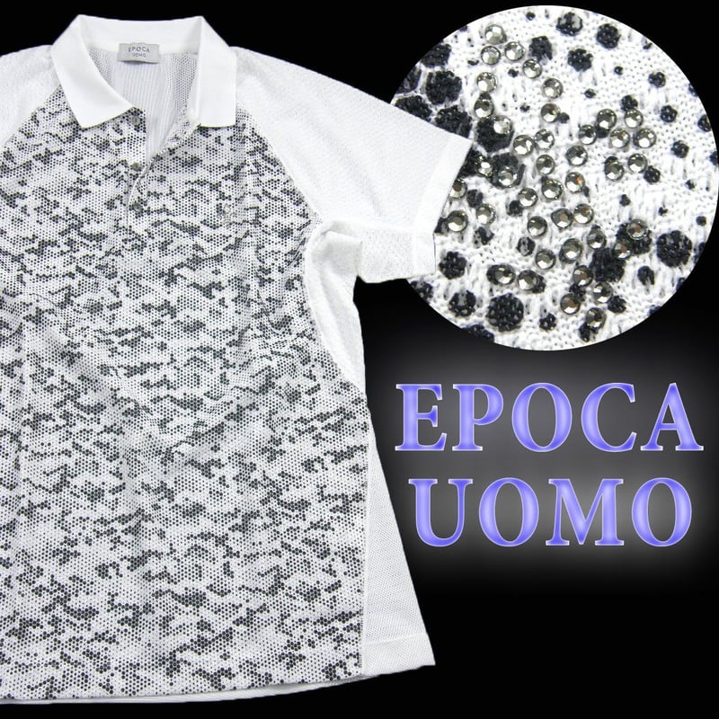 つらら！EPOCA UOMO エポカウォモ　ポロシャツ　46 M つらら！EPOCA UOMO エポカウォモ ポロシャツ 46 M スプラッシュ