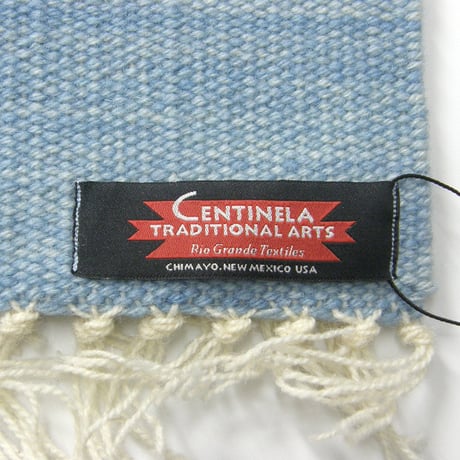 CENTINELA ／ センチネラ　80×45cm ウール ラグマット アメリカ製 チマヨ ラグ ブルー ｜ オールシーズン　（No.342224）