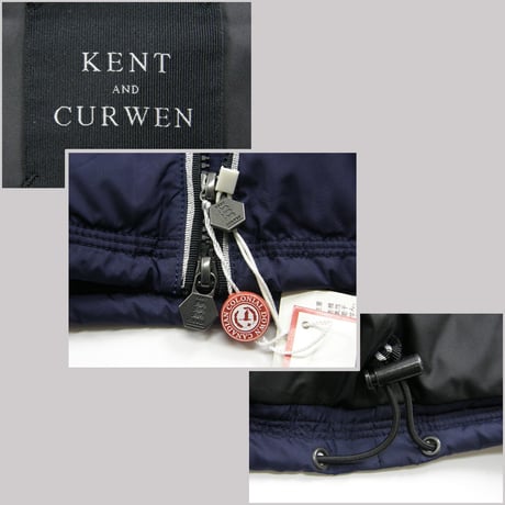 KENT&CURWEN × Canadian Colonial Down ／ ケントアンドカーウェン × カナディアンコロニアルダウン　希少 ダウンジャケット フード付き ネイビー ｜ 秋冬