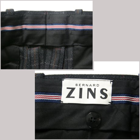 BERNARD ZINS × EDIFICE ／ ベルナールザンス × エディフィス　BELLECHASSE トラウザーズ スラックスパンツ グレー ｜ 秋冬　（No.360614）