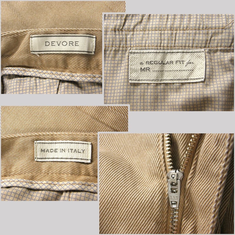 DEVORE Incipit / デヴォレインチピット パンツ イタリア製 ガーメント