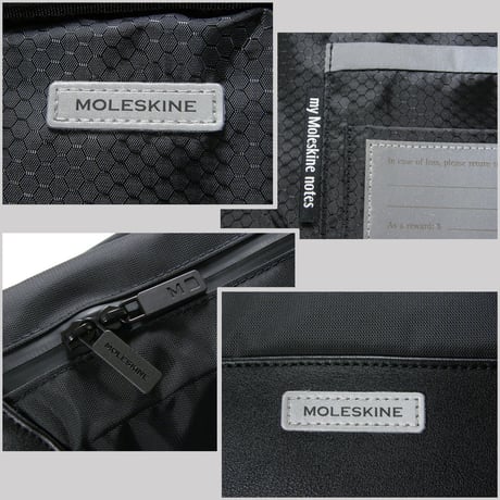 MOLESKINE ／ モレスキン　15インチ PC収納 軽量 ビジネスリュック メトロ スリム バックパック ブラック ｜ オールシーズン　（No.370981）
