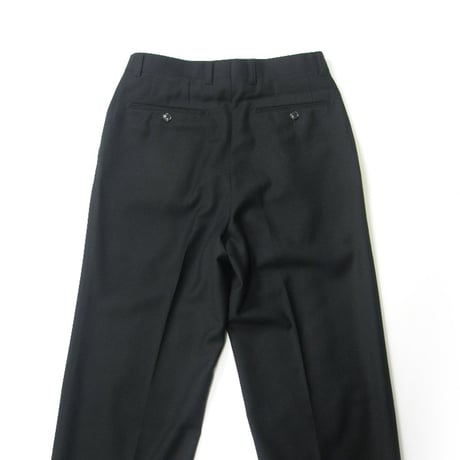 LANVIN COLLECTION ／ ランバン コレクション　ウール サキソニー トラウザーズ 日本製 スラックスパンツ ブラック ｜ 秋冬　（No.280169）