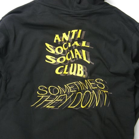 ANTI SOCIAL SOCIAL CLUB ／ アンチソーシャルソーシャルクラブ　パーカー アメリカ製 プルオーバー フーディー ブラック STUSSY ステューシー ストリート ｜ 春 秋冬