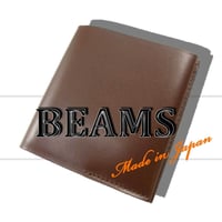 International Gallery BEAMS ／ インターナショナルギャラリー ビームス　キップレザー ウォレット 日本製 ミニウォレット 財布 牛革 茶 ブラウン