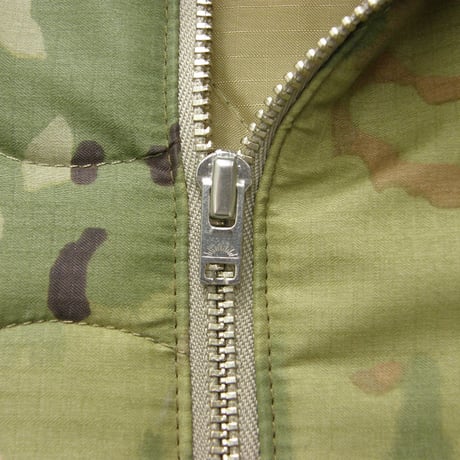 THRIFTY LOOK × McGuire Gear ／ スリフティールック × マグワイアギア　ひょうたんキルト フード付き ポンチョ 日本製 ミリタリー ライナーコート ｜ 秋冬