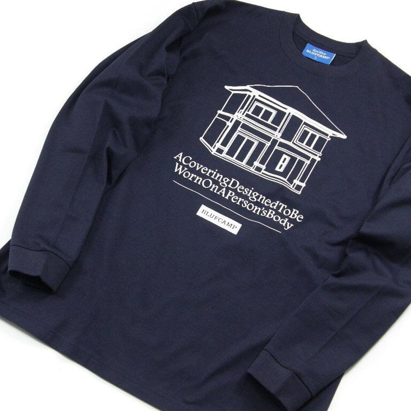 BLUFCAMP / ブルーフキャンプ ハイゲージ 綿 天竺 ロンT 日本製 シルク  