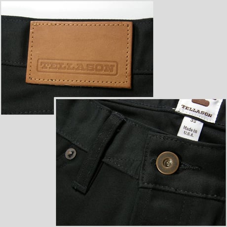 TELLASON × TANNER GOODS ／ テラソン × タナーグッズ　日本製 10oz コットンサテン パンツ アメリカ製 ANKARA ブラック ｜ オールシーズン