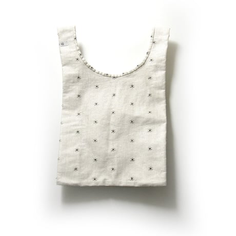 TAITAI × YOSHIOKAIRYOUTEN ／ タイタイ × 吉岡衣料店　スカル刺繍 リネン ショッピングバッグ 日本製 オフホワイト ｜ オールシーズン　（No.353668）
