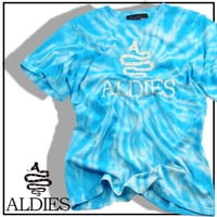 ALDIES ／ アールディーズ　スネーク タイダイ Tシャツ ライトブルー ｜ オールシーズン
