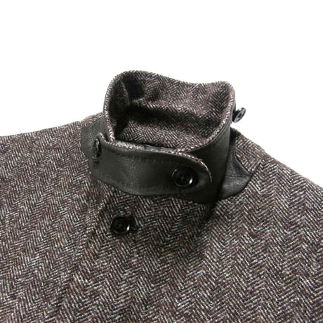 Ermenegildo Zegna ／ エルメネジルド ゼニア　ヘリンボーン ツイード ジャケット スイス製 エルボーパッチ ｜ 秋冬　（No.272134）
