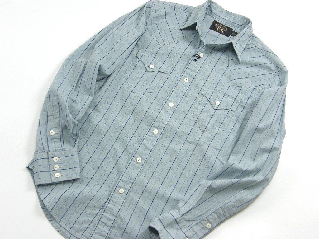 RRL / ダブルアールエル　長袖 シャツ ヴィンテージ加工 コットン Double RL ウエスタンシャツ RALPH LAUREN ラルフローレン