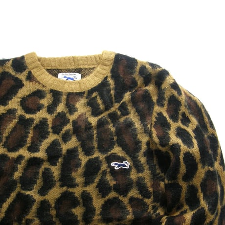 THE FOX COLLECTION by PENNEY'S ／ ザフォックス コレクション バイ ペニーズ　レオパード シャギー ニット クルーネック セーター PENNEYS ｜ 秋冬