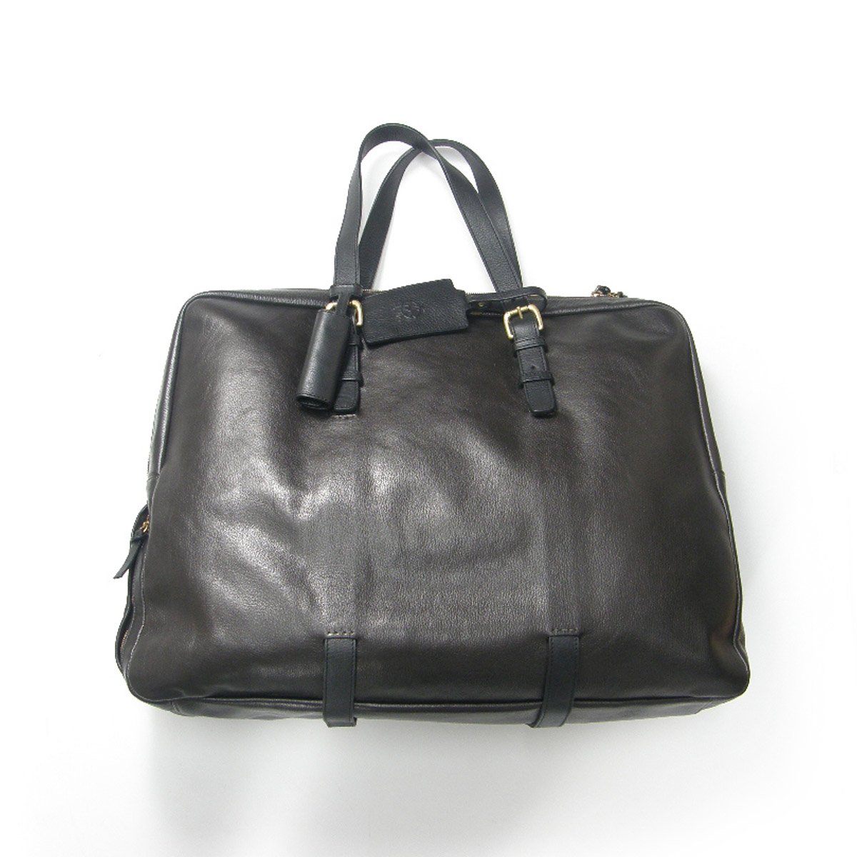 ダンヒル　レザービジネスバッグ dunhill ／ ダンヒル 水牛レザー ブリーフケース ビジネスバッグ