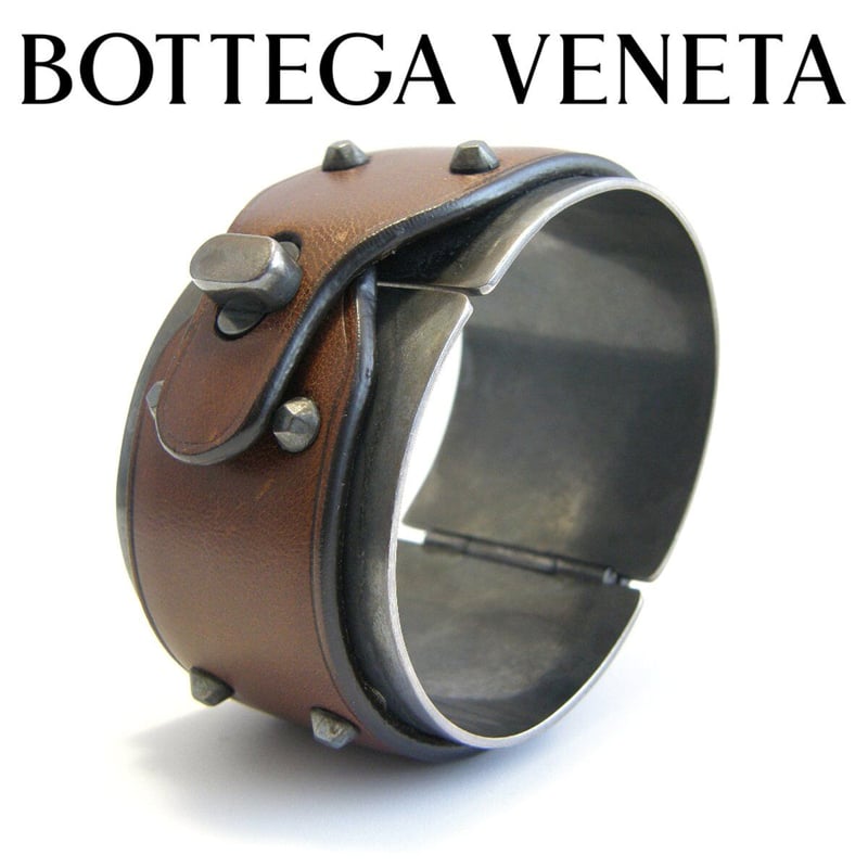 BOTTEGA VENETA / ボッテガ ヴェネタ バングル イタリア製 Ag925 レザー BOTTEGA VENETA / ボッテガ ヴェネタ バングル イタリア製 Ag925 レザー