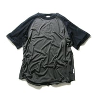 BAMBOO SHOOTS × COOLMAX ／ バンブーシュート × クールマックス　メリノウール Tシャツ 日本製 ベースボールT グレー ネイビー ｜ オールシーズン