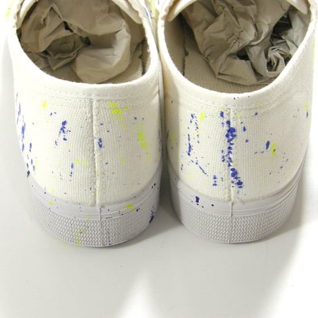 Spring Court × BEAMS LIGHTS ／ スプリングコート × ビームスライツ　G2 CANVAS スプラッシュペイント スニーカー スペイン製 40 ｜ オールシーズン