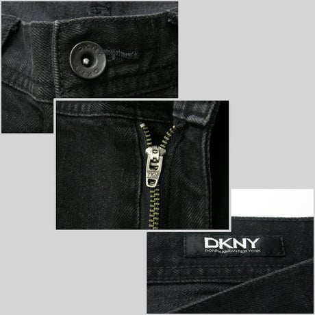 DKNY ／ ダナキャランニューヨーク　ストレッチ ブラックデニム パンツ 日本製 スリム デニム ジーンズ ジーパン ブラック ディーケーエヌワイ ｜ オールシーズン　（No.261641）