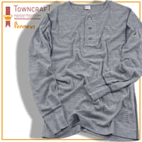 TOWNCRAFT ／ タウンクラフト　USAコットン ヘンリーネック ロンT 日本製 長袖 カットソー ｜ オールシーズン　（No.343011）