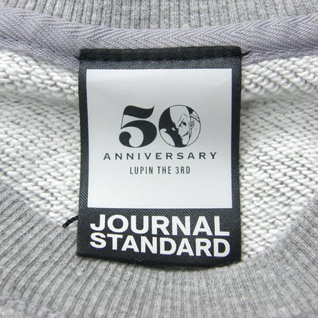 ルパン三世 × JOURNAL STANDARD ／ ジャーナルスタンダード　ルパン スウェット アニメ化 50周年記念企画 トレーナー ルパンは二度死ぬ グレー