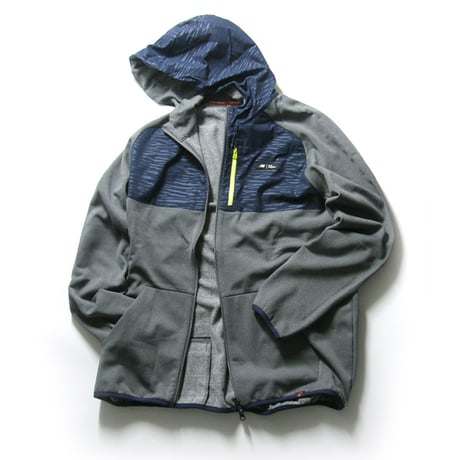 new balance golf ／ ニューバランスゴルフ　軽量 吸汗速乾 通気性 ストレッチ P.P.TEX アウター フルジップ スウェット パーカー グレー ネイビー ｜ 春 秋冬