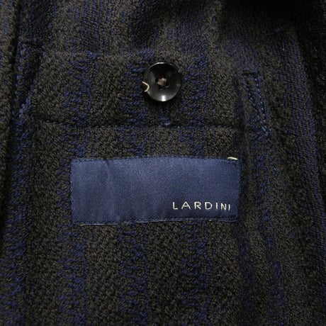 LARDINI ／ ラルディーニ　ジャケット イタリア製 JJ903Q ウール ニット ネイビー 紺 ダークブラウン 茶 ストライプ ｜ 秋冬　（No.310119）