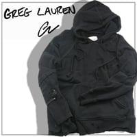 Greg Lauren ／ グレッグローレン　パーカー アメリカ製 スウェットフーディー キャンバス クレイジーパターン Ralph Lauren ラルフローレン ｜ 秋冬　（No.352679）