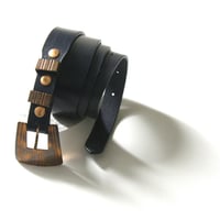 NORTH WORKS × WESTOVERALLS ／ ノースワークス × ウエストオーバーオールズ　ブライドルレザー ベルト 日本製 バックル 銅 黒紺 ｜ オールシーズン　（No.370495