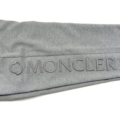 MONCLER ／ モンクレール　ビッグロゴ 刺繍 スウェット パンツ トルコ製 グレー ｜ オールシーズン　（No.380337）