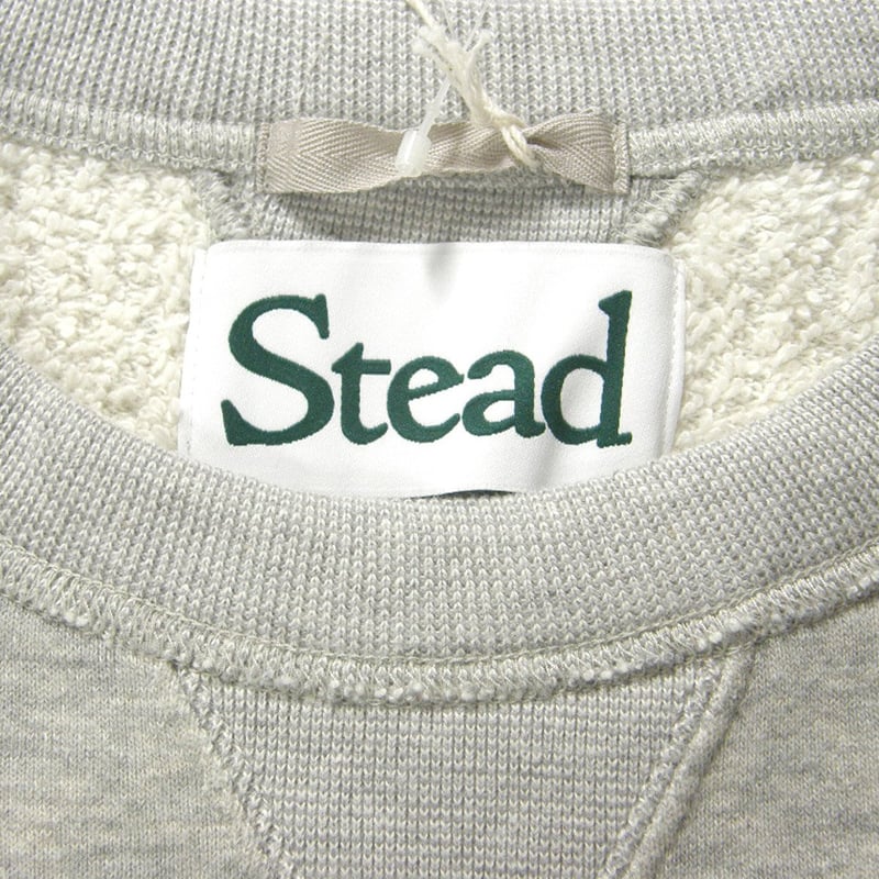 Stead ／ ステッド ダブルVガゼット 吊り裏毛 スウェット 日本製