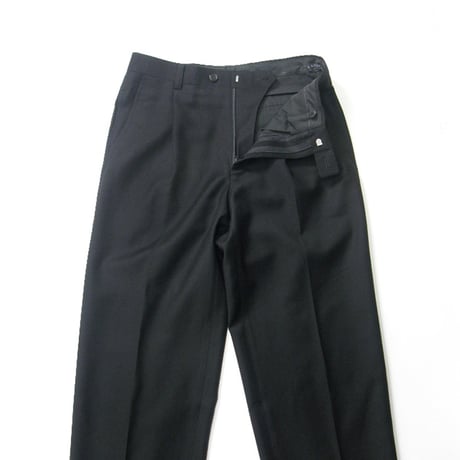LANVIN COLLECTION ／ ランバン コレクション　ウール サキソニー トラウザーズ 日本製 スラックスパンツ ブラック ｜ 秋冬　（No.280169）