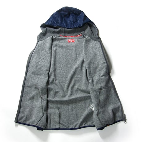 new balance golf ／ ニューバランスゴルフ　軽量 吸汗速乾 通気性 ストレッチ P.P.TEX アウター フルジップ スウェット パーカー グレー ネイビー ｜ 春 秋冬