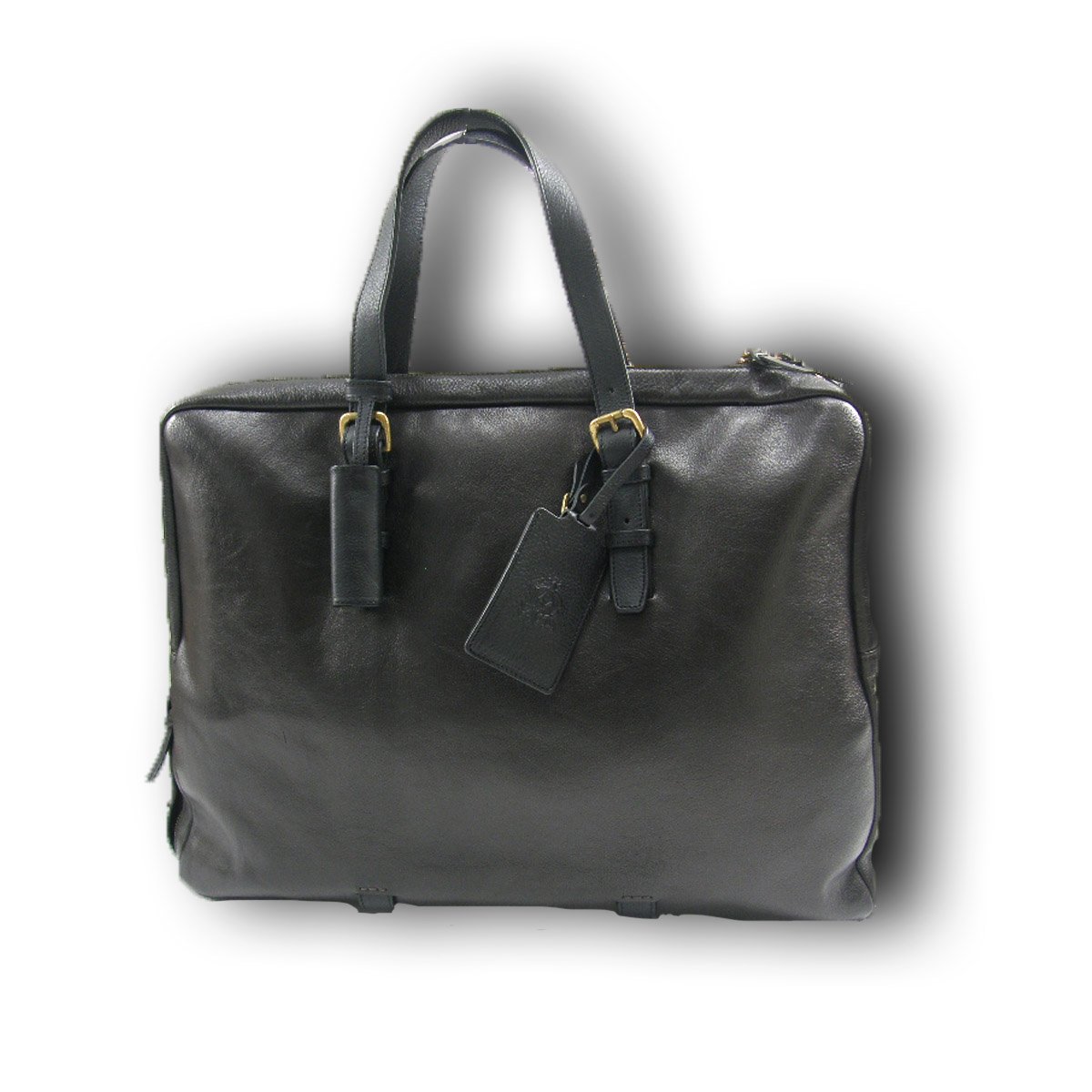 ダンヒル　レザー　バッグ　水牛革　dunhill ビジネスバッグ dunhill ／ ダンヒル 水牛レザー ブリーフケース ビジネスバッグ